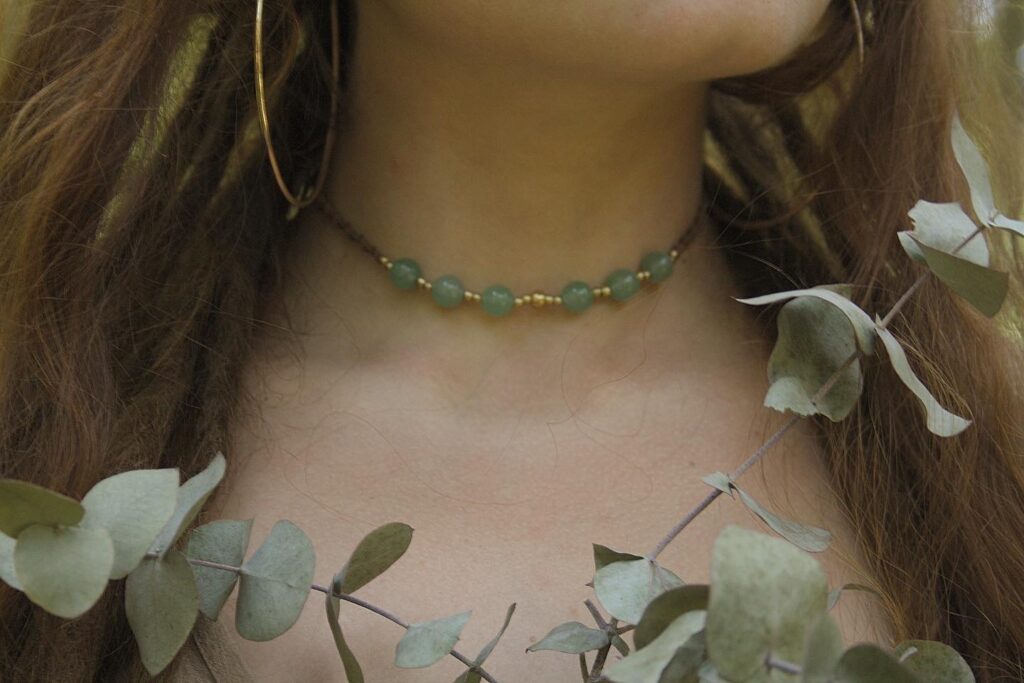 L'Aventurine, Pierres Naturelles, Vertus, Macramé, Colliers, Pièce Unique