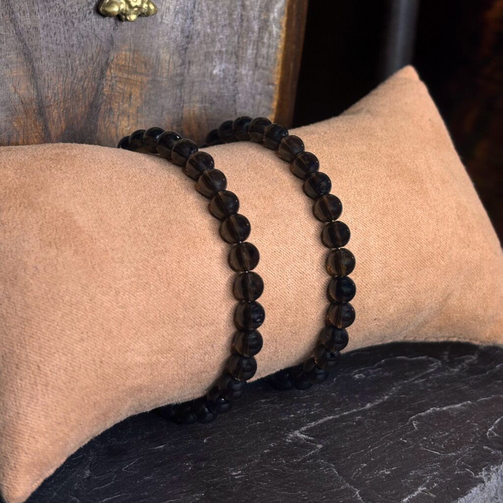 Bracelet en perles de Quartz Fumé