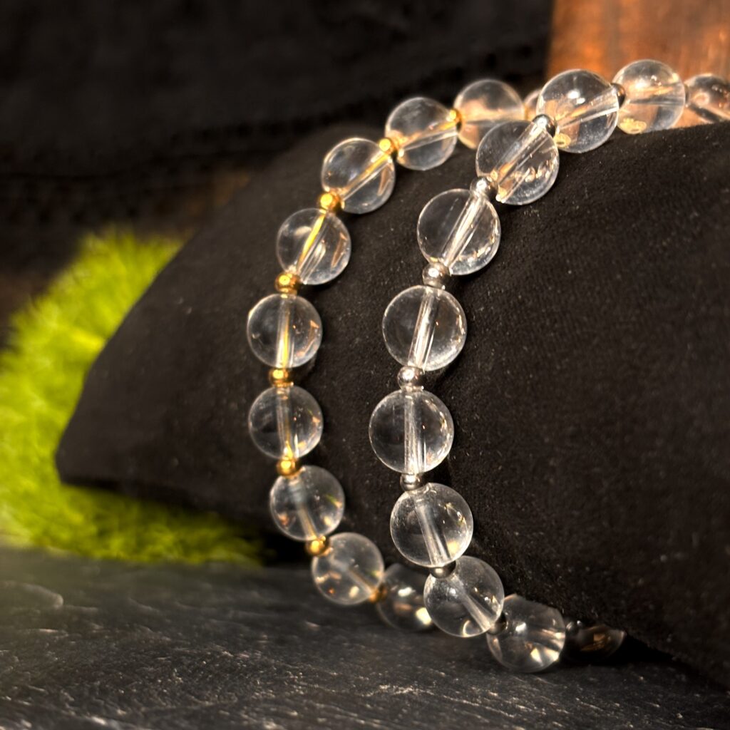 Bracelet en perles de Cristal de Roche