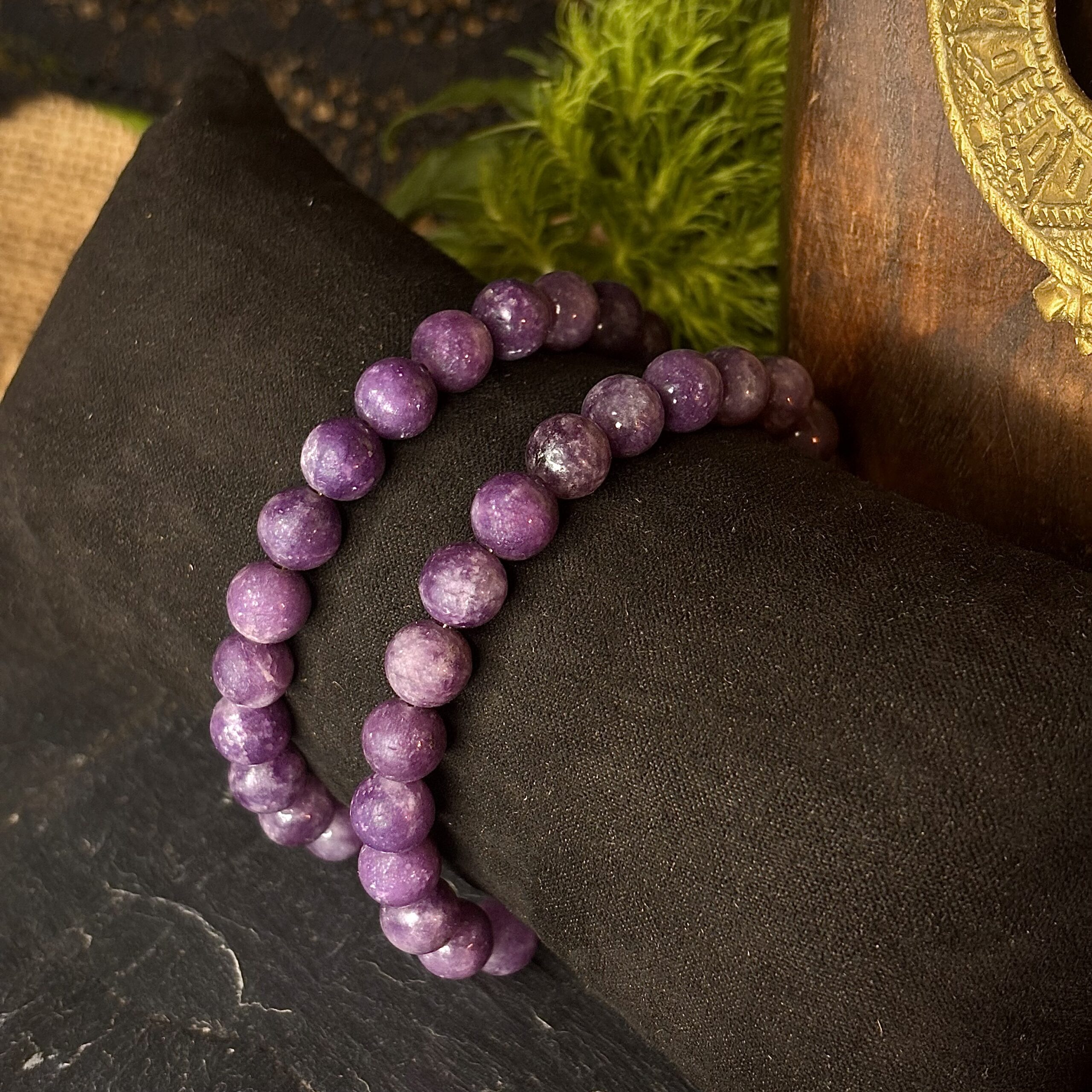 Bracelet en perles de Lépidolite