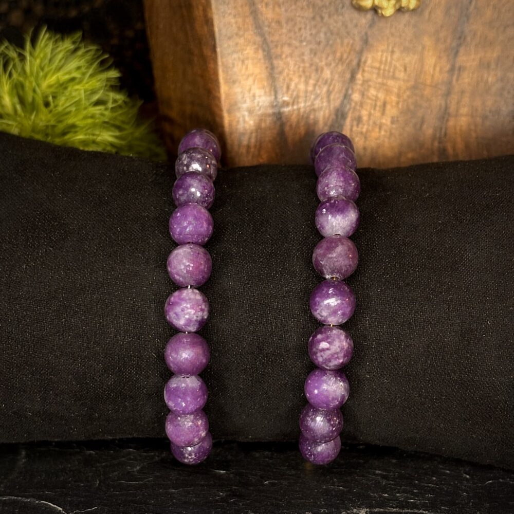 Bracelet en perles de Lépidolite