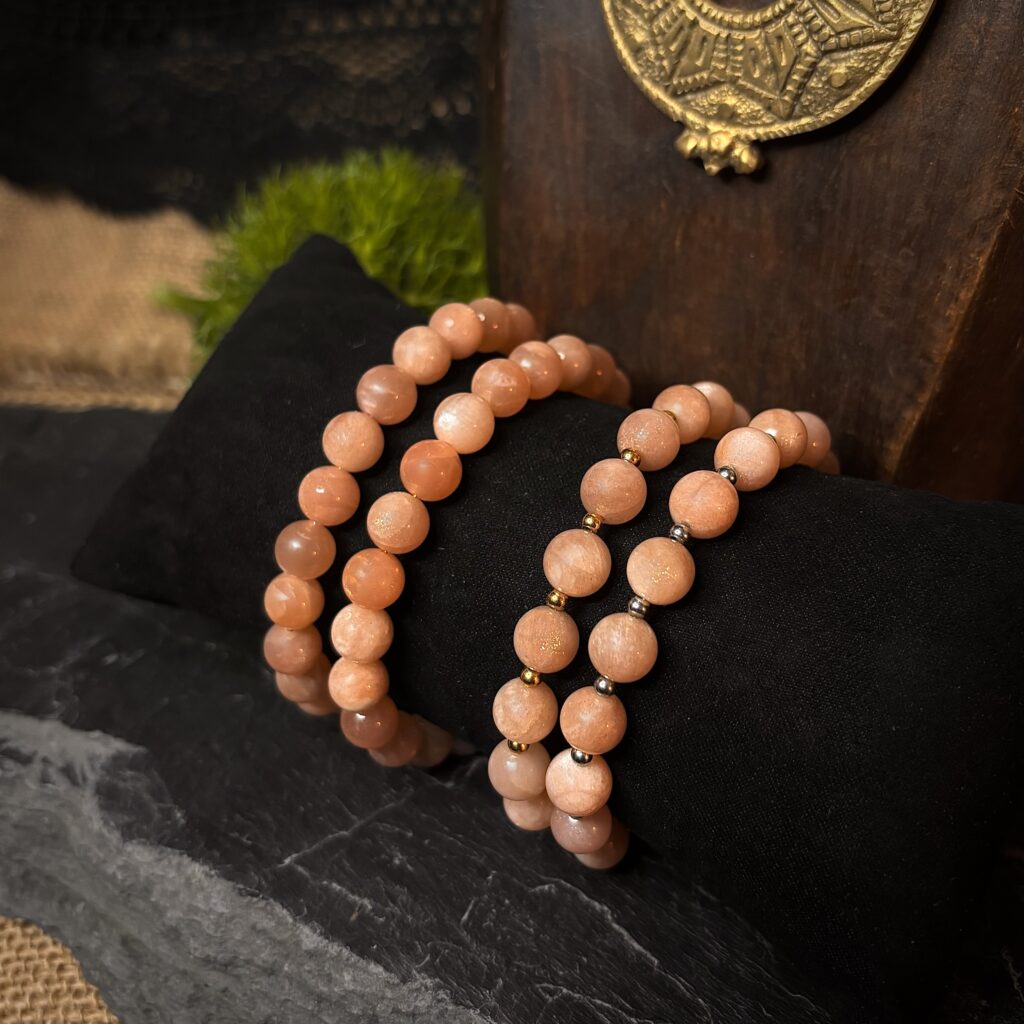 Bracelet en perles de Pierre de Soleil